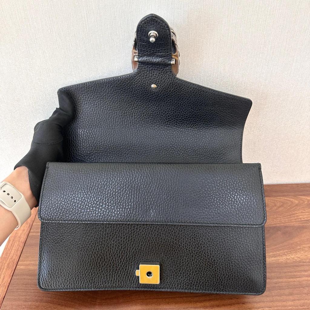 [Pre-Owned] Dionysus Versatile Solid Color Tiger Head Buckle Chain Leather Handheld Crossbody Shoulder Bag Small - Good #72GG6Y