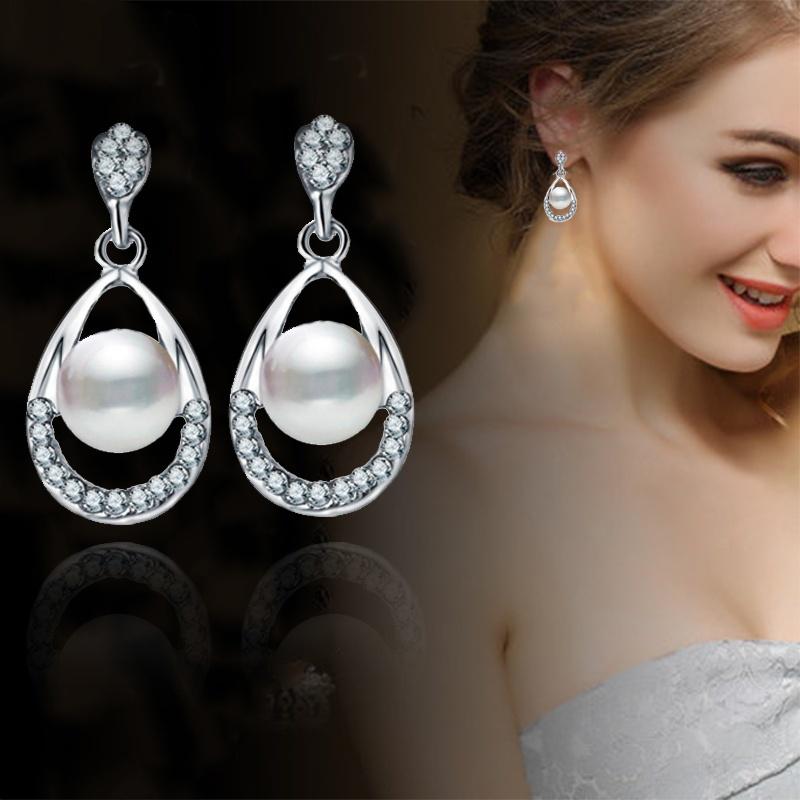 Подвеска в виде капли воды, ожерелье, серьги, комплект украшений, подвеска, подарок на свадьбу, помолвку, возлюбленному AVE