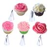 5Pcs/Set Rose Petal Metal Cream Tips Icing Piping Nozzles Cake Cream Decorating Cupcake Tools