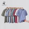 Summer Kids' Loose Striped Short-Sleeve T-Shirts
