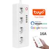 Melery Tuya Wifi Smart Power Strip EU US Brazil UK Austrial Plug Socket USB Charge Outlet Remote by Alexa Dot Google Home Office