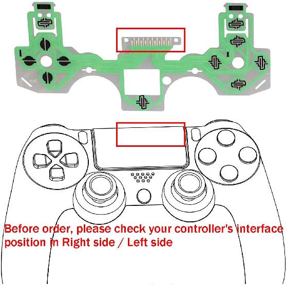 Для PlayStation 4 JDM-030 JDM-040 JDM-055 Гибкий шлейф с токопроводящей пленкой для джойстика PS4 Печатная плата для ремонта джойстика PS5