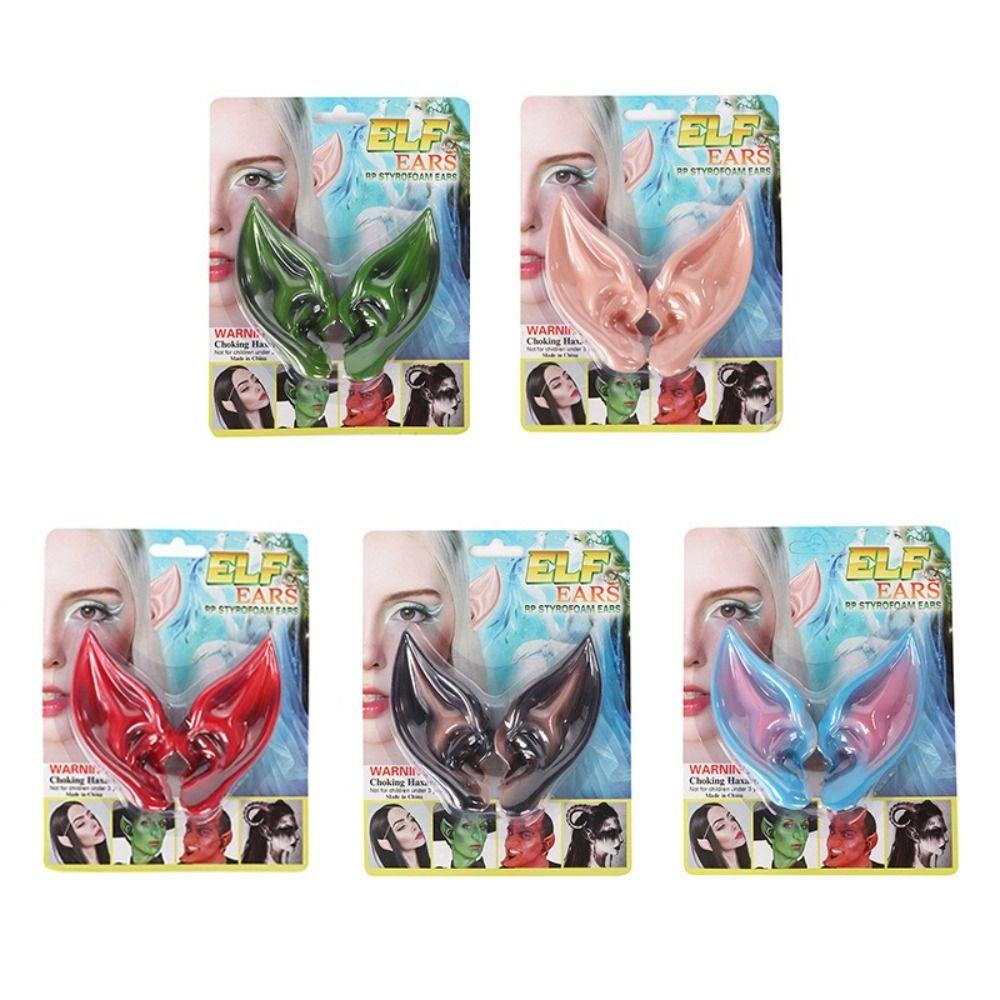 Soft Elastic Latex Elf Ears Eco-friendly Fake Ears Creative Fairy Ears Halloween Party