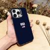 Чехол для телефона «Культура американского флага» для iPhone 17, 16, 15, 14, 13, 12, 11 Plus, Pro Max, XS, Цветной Серебристо-черный Чехол