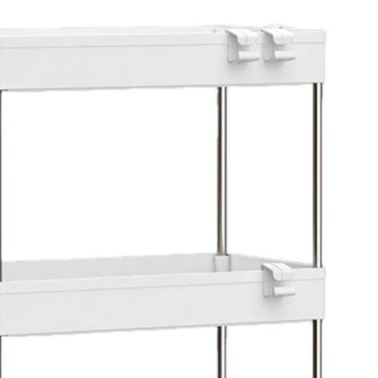 Тележка для хранения, 3-х уровневая мобильная полка-органайзер, большая вместимость, простая установка, регулируемый дизайн, тележка для хранения на колесиках