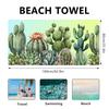 Double-sided Velvet Microfiber Beach Towel Printed Bath Towel Sunscreen Shawl Quick-drying Towel