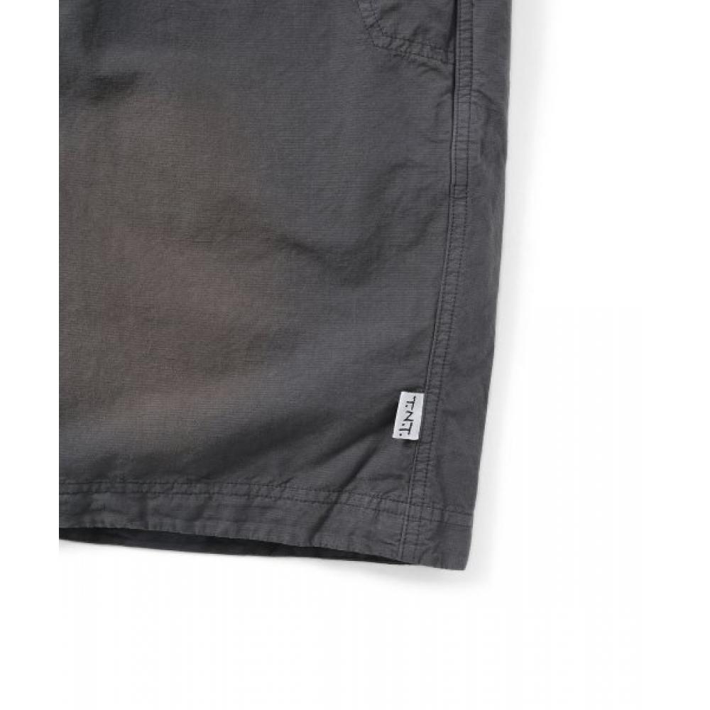 Belted Dying Short Dark Grey