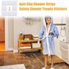 Anti Slip Shower Stickers 72 Pcs Clear Bathtub Floor Grips For Stairs Steps 72 Pcs With Scraper Floor-Strength Adhesive Strips