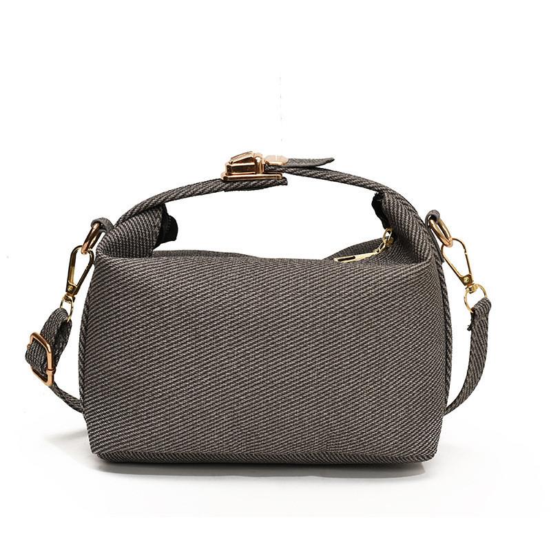 Fashionable Pu Leather Striped Tote For Women Simple Style Large Capacity Bag