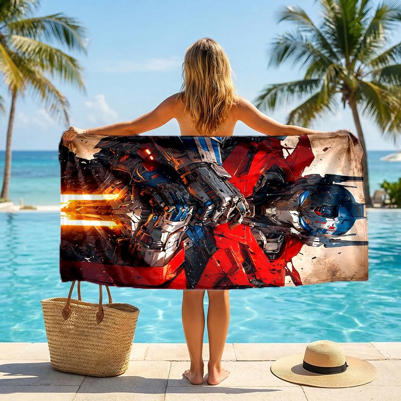 Transformers Fashion Beach Towel: Ideal for Summer Adventures Soft, absorbent and quick drying suitable for swimming and bathing