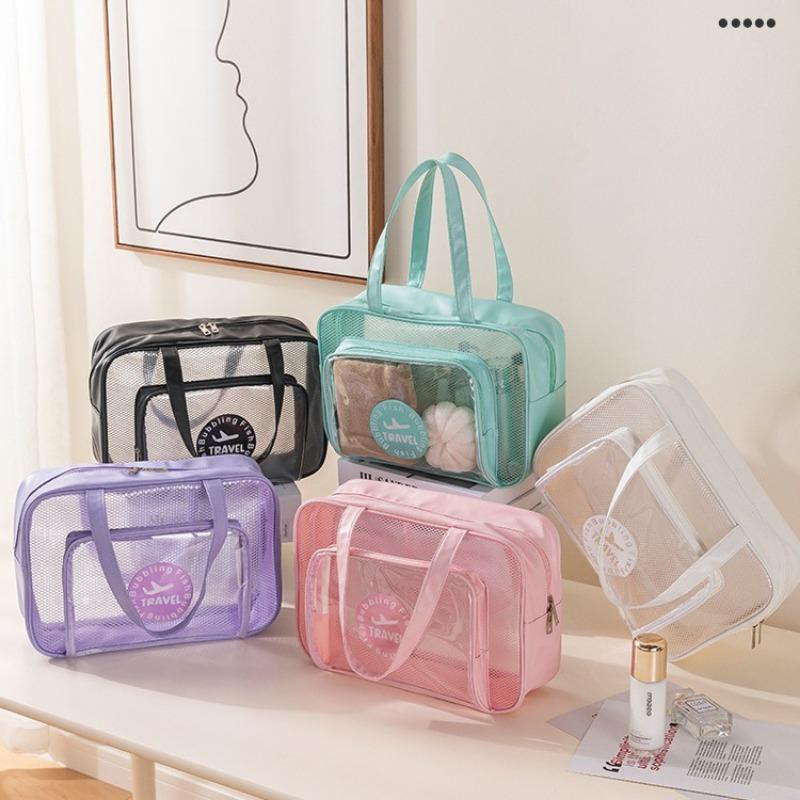 Cosmetic Bag Large Capacity Wet and Dry Separation Waterproof Swimming Bag Portable Beach Bag Fitness Swimming Wash Bag