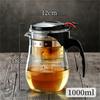 Термостойкий с заварочным устройством из нержавеющей стали, прозрачный чайник, 750 мл/900 мл/1000 мл/1800 мл, стеклянный заварочный чайник, бытовая чайная утварь, заварочное устройство для чая