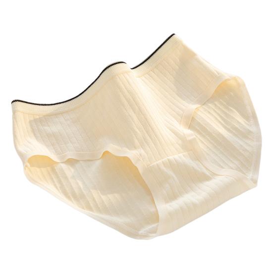 Women Underpants Mid Waist Cartoon Print Japanese Style Butt-lifted Good Breathability Elastic