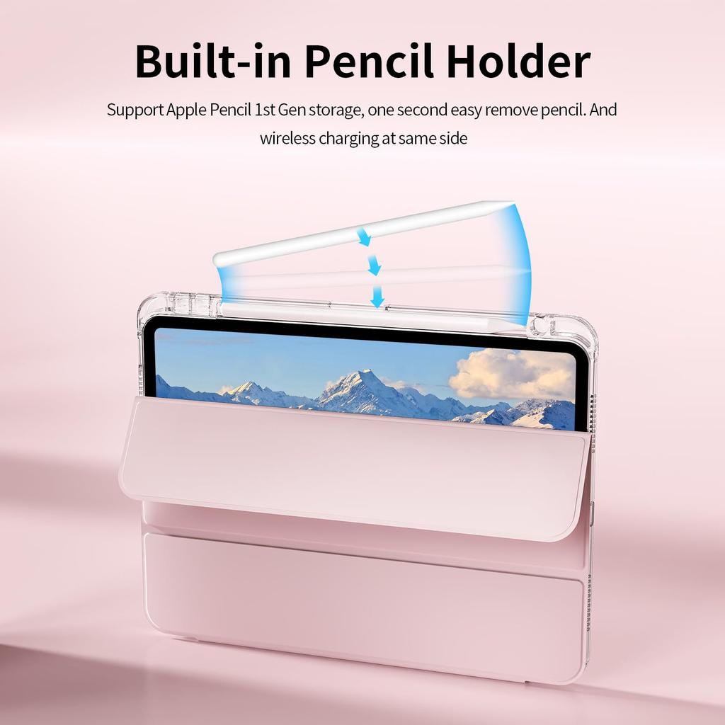 Новая защитная оболочка для iPad 11-го поколения Air7 Прозрачная 6 Защитная крышка Pro 11 дюймов с держателем для стилуса Подходит для Apple 10