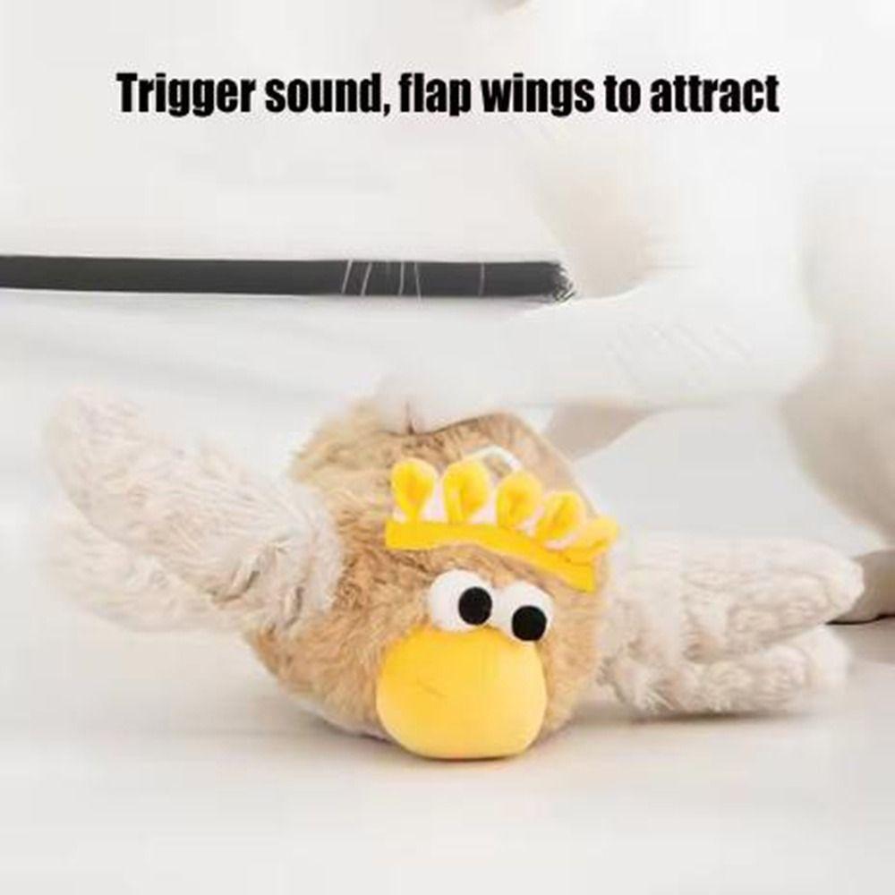 Electric Bird Moving Cat Toy USB Rechargeable Interactive Cat Toys for Kitten Cats