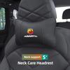 Автомобильный подголовник Fiat Кожаная подушка для шеи для Abarth Punto Panda Doblo Stilo Ducato Freemont Аксессуары для интерьера автомобиля брелок