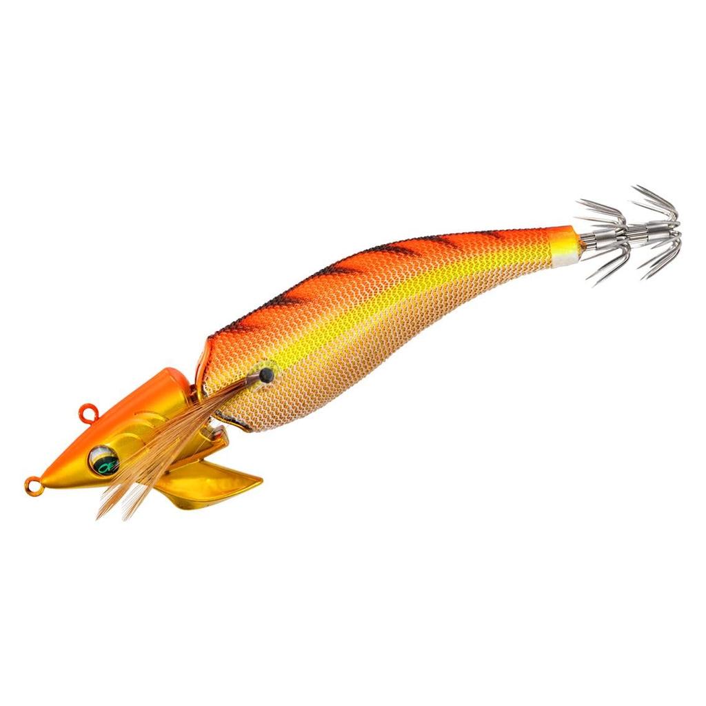 Daiwa Emeraldas Amorous Joint Squid Cedar 3.0 Lure, Gold-Orange