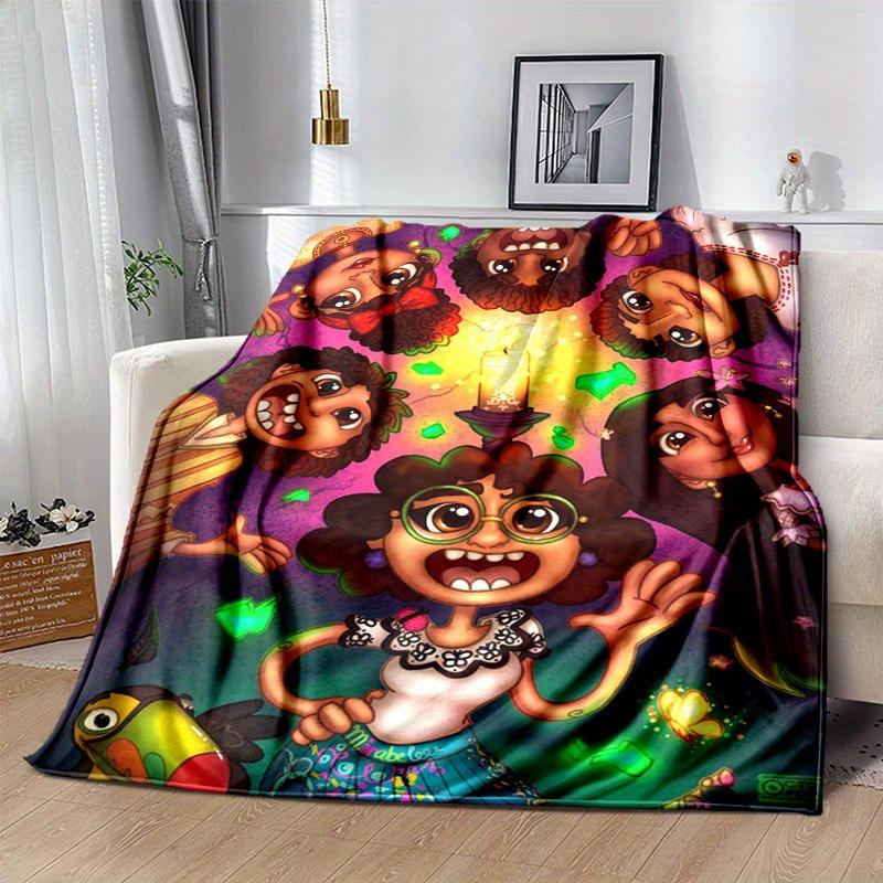 1pc. Cartoon Voodoo Dolls Blanket, Unique Home Decor for Any Season, Perfect Gift Idea for Friends and Family, Vibrant Colors and Detailed Artwork Mak