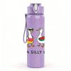 1PC Just A Silly Goose Group 750ml Color Plastic Sports Water Bottle Leakproof Flip Straw Lid Suitable for Sports Office Home Use
