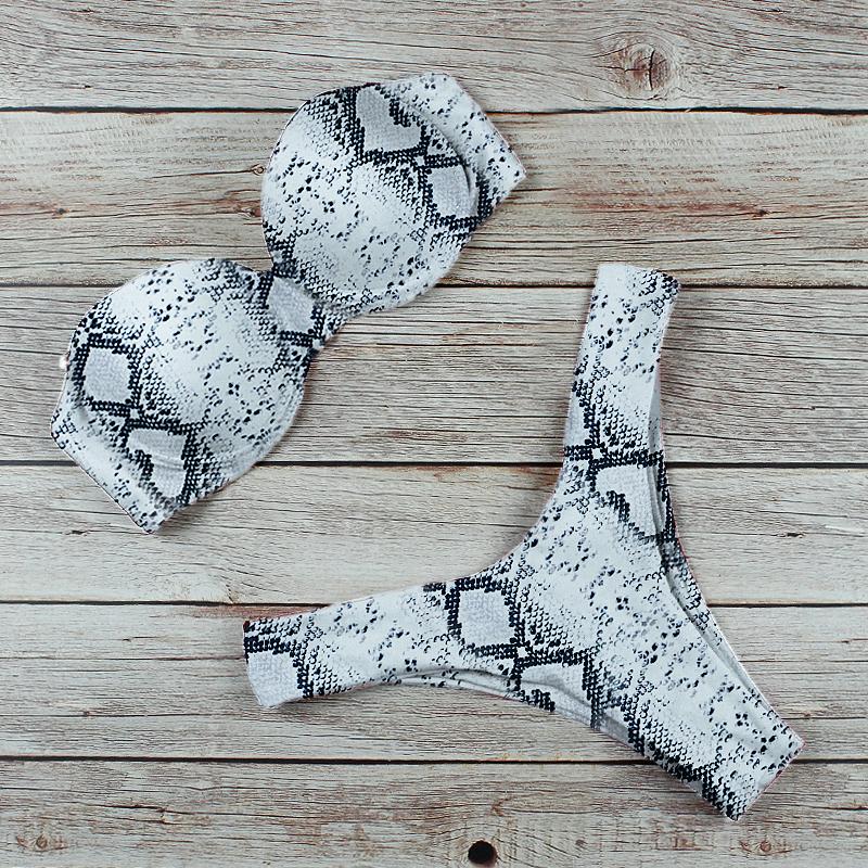 Купальник женский купальник пуш-ап комплект бикини леопардовый купальный костюм