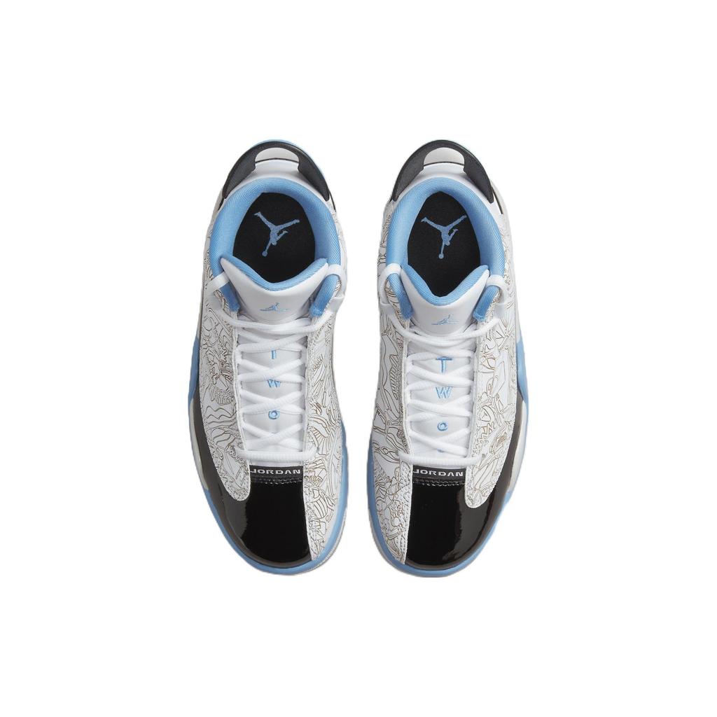 Air Jordan Dub Zero GS Legend Blue Детские кроссовки Белый Черный Нейтрально-серый DV1360-114