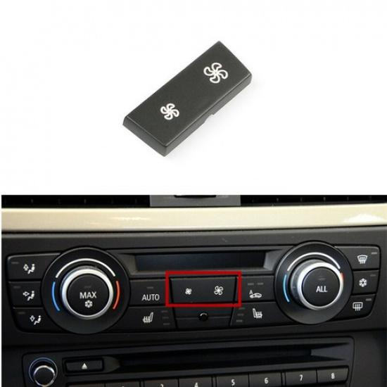 Black Car Front AC Fan Speed Button Replace Button Trim For BMW 3 E90 E92 X1 E84