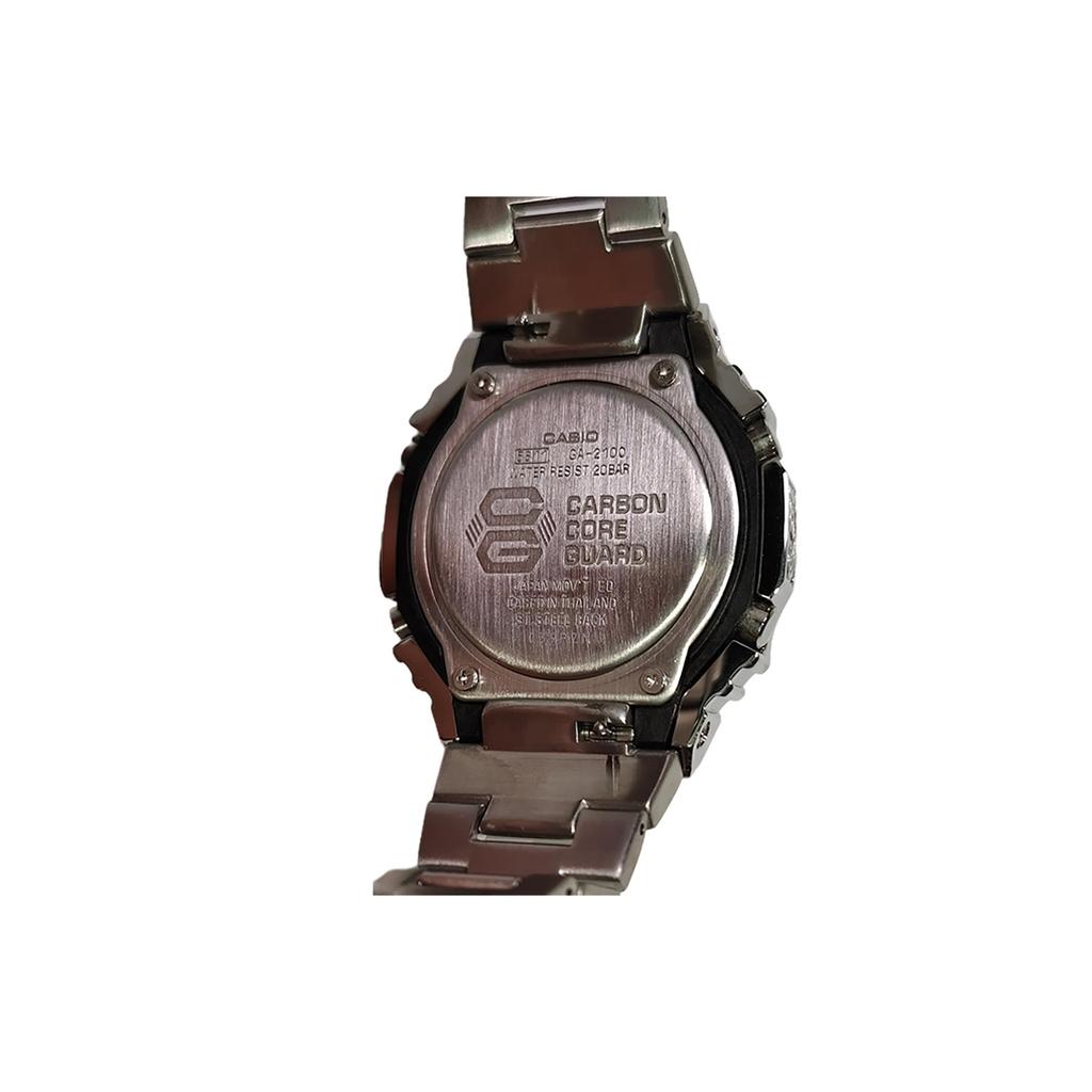 Casio Специальная коллекция GA2100 Кварцевый механизм Стальной ремешок Часы Мужские Часы GA-2100SKE-7A(Watch3--)