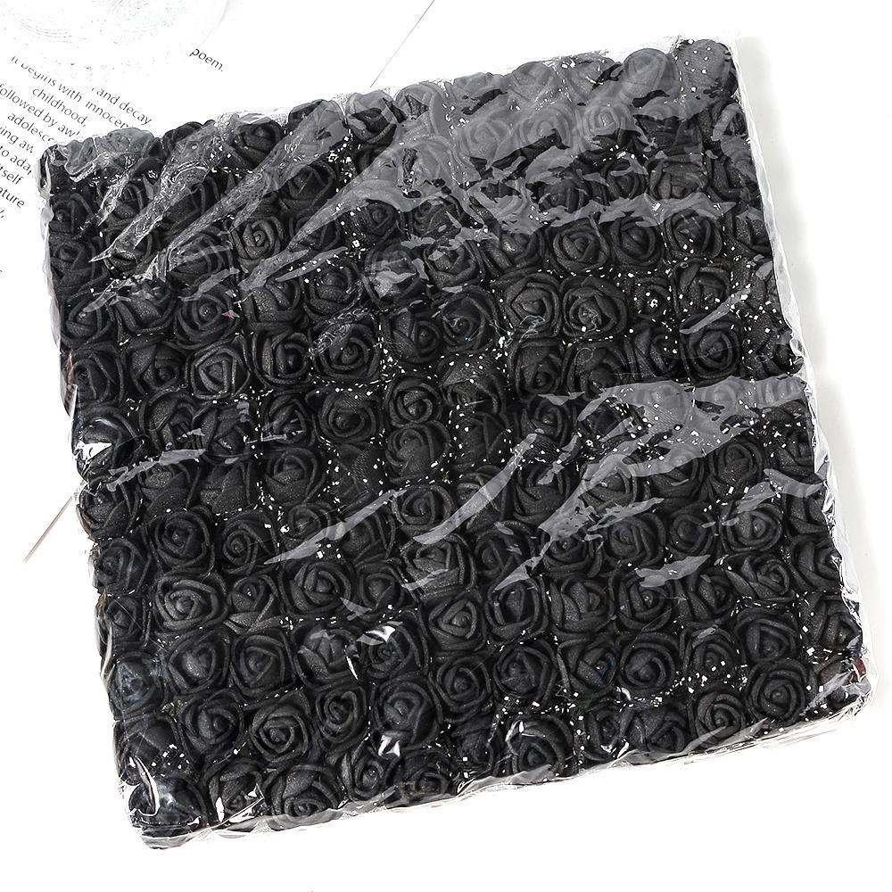 96 шт. Мини Роза Искусственные Цветы Букет 7,5 см Пена Искусственные Цветы Свадебное Украшение для Дома Комнатный Декор DIY Подарки Аксессуары