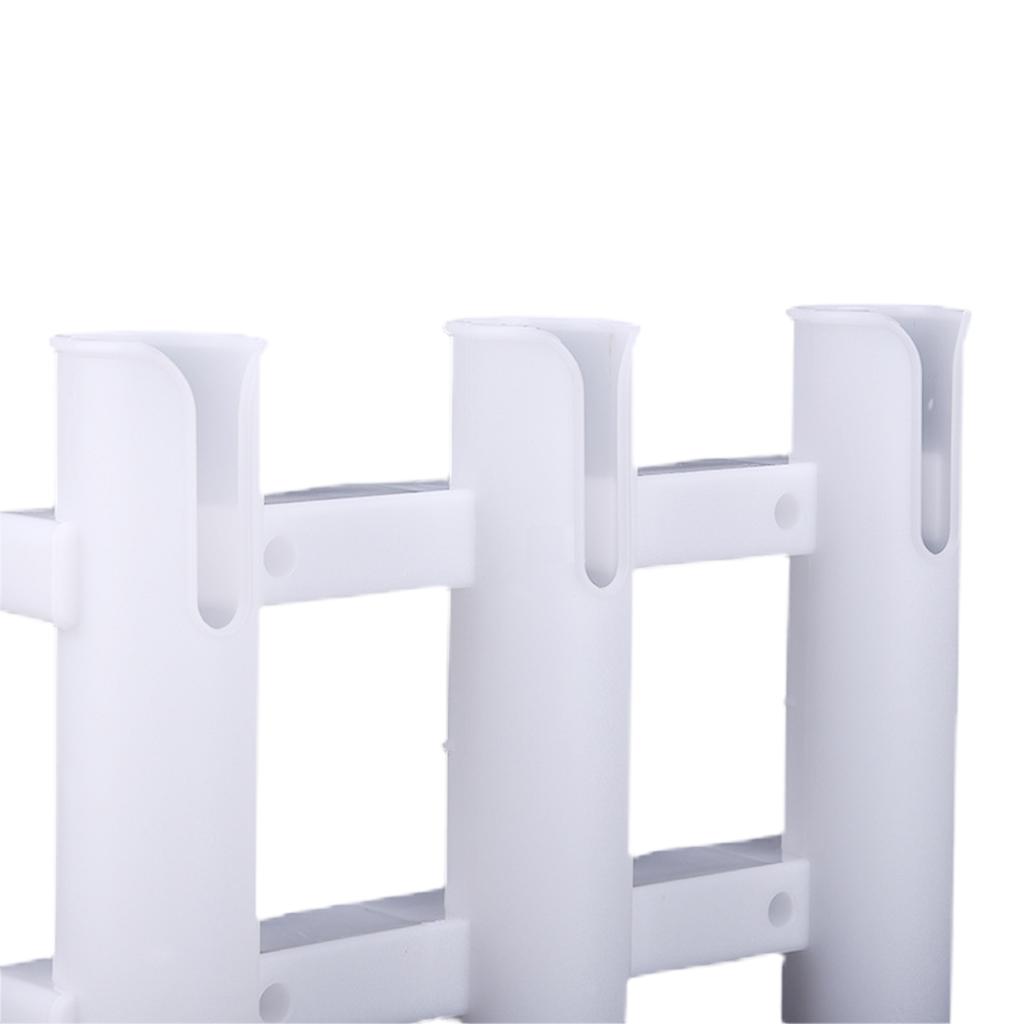 Настенный держатель для удочек, кронштейн, туба на 3 удилища, пластиковые стойки для удочек для лодки, черная подставка для удочек