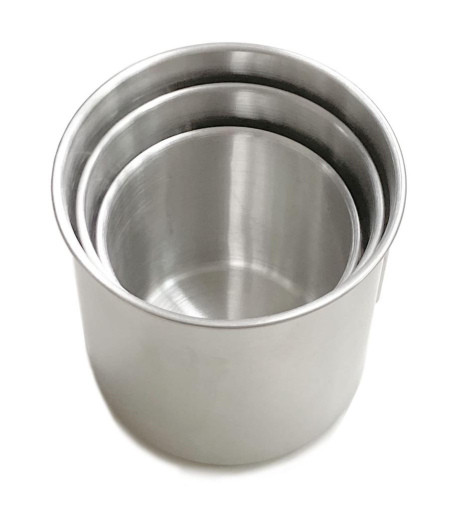 Seekdem Stackable Stainless Steel Mugs, Set of 3, Outdoor/Camping Mugs with Mesh Bag (SD-SMG3SET)