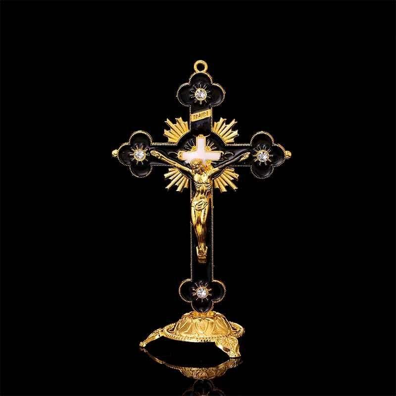 Cross Crucifix Station Christ Catholic Jesus Statue Large Religious Prayer Church Decoration Car Church Decoration