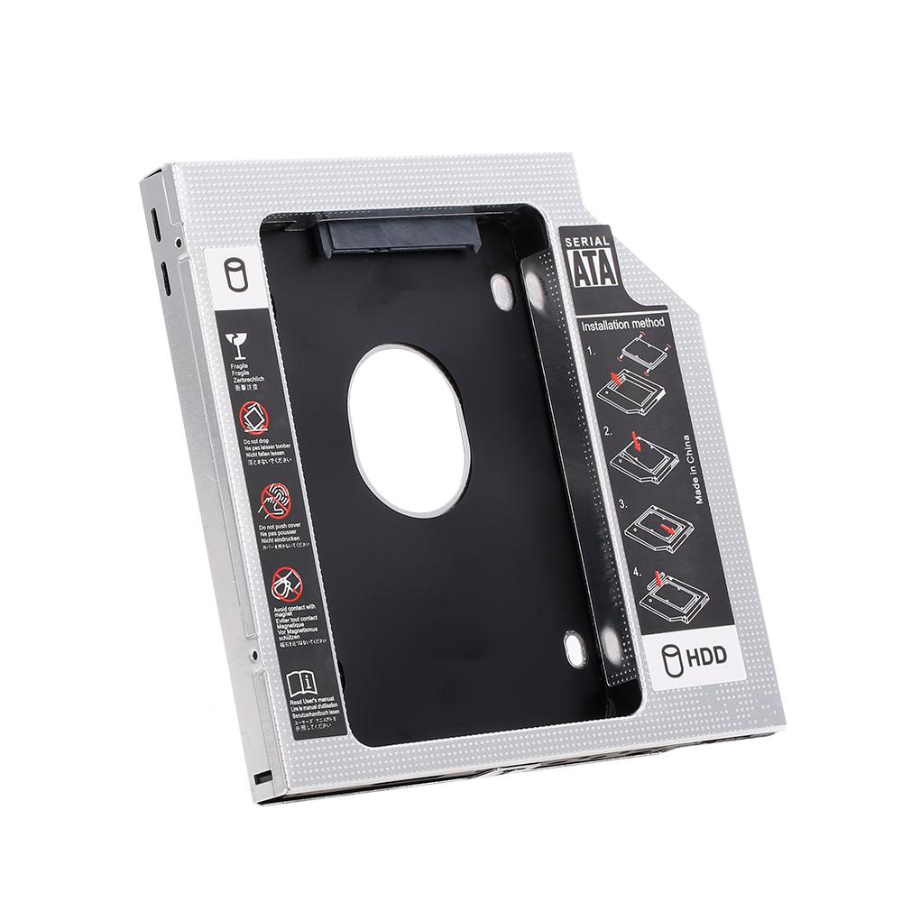 Алюминиевый сплав SATA3.0 2-й HDD Caddy 12,7 мм 2,5-дюймовый корпус SSD HDD для настольных ПК, ноутбуков