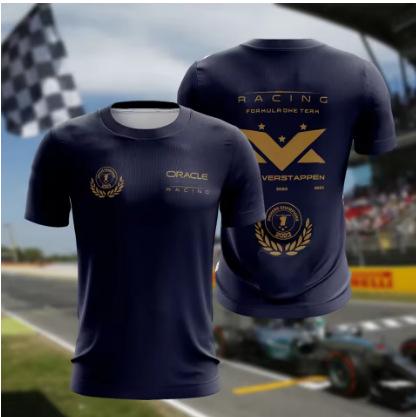 Summer Hot Sale F1 Racing T-Shirts, Daily Formula Race Training Team Uniforms, Comfortable Sweat Short Sleeves