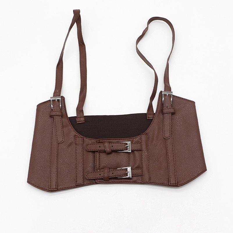 Ladies Simple Four Seasons Super Wide Vest Elastic Strap Girdle Simple All-Match Casual Elegant Lady Belts
