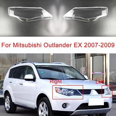 Для Mitsubishi Outlander EX 2007-2009 автомобильная передняя фара, корпус, прозрачный абажур, маска