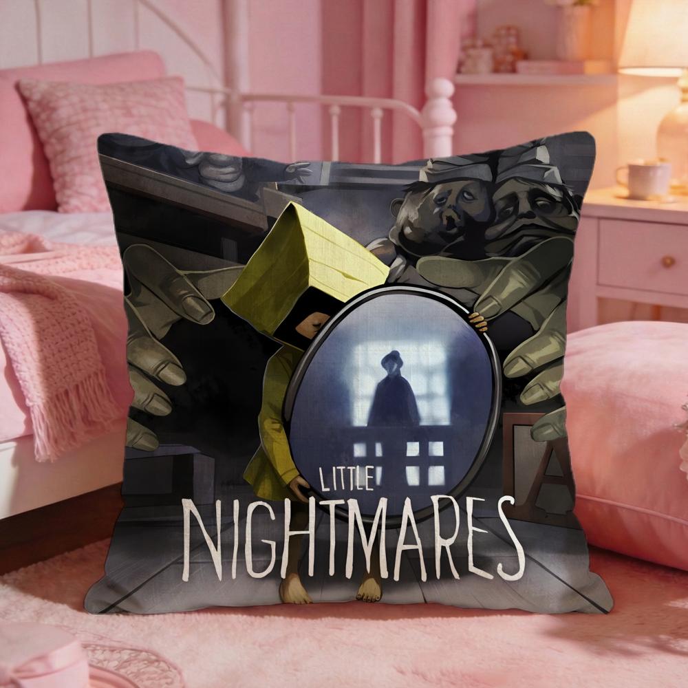 Чехол для подушки Little Nightmares Премиум-комфорт Двусторонний чехол для подушки Дизайн «Два в одном» для любой комнаты Салон автомобиля