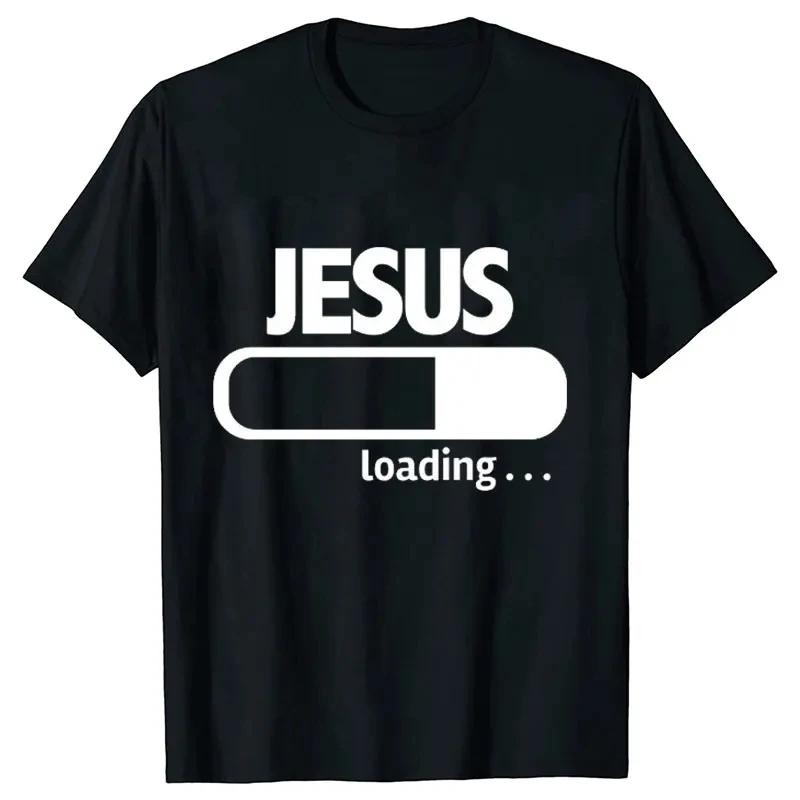 Print T-shirts Women Men T Shirt Christ Casual Short Sleeve O Neck Tees Harajuku Funny Tops Oversized Black Clothes