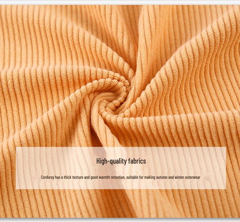 Европейский Хлопковый Вельвет и Стрейч Трикотажный Вельвет: 8-рубчиковая микрофибровая полосатая ткань