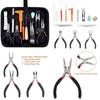 DIY Black Bag Casting Jewelry Findings Pliers Supplies Jewelry Repair Tools Set Jewelry Making Kit