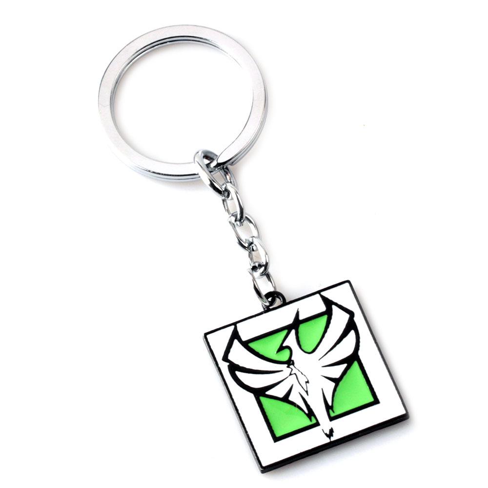 Alloy Keychain Pendant: R6 Anime Game Accessory