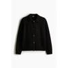 Кардиган HM Regular Fit из шерстяной смеси, черный