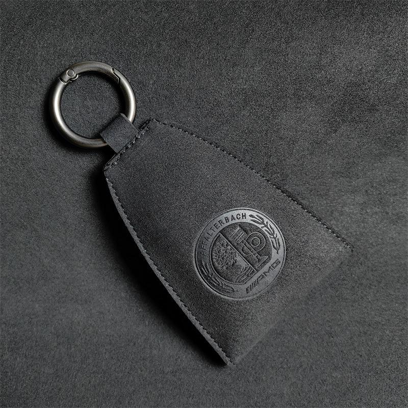 CRZ1 Suede Key Bag Car Key Pocket Creative Keychain Key Ring For Mercedes Benz AMG A C E Class W201 W210 W108 W204 W205 W203 W21