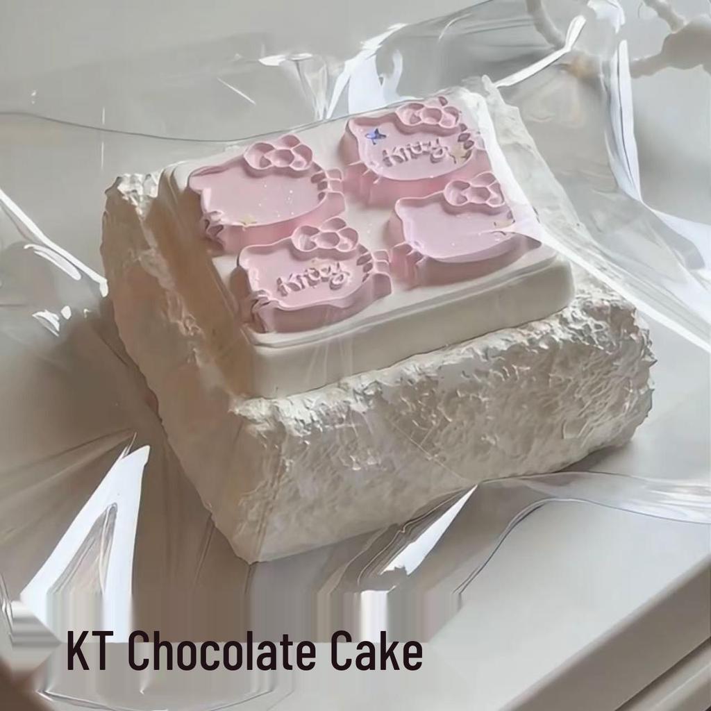Large & Small KT Cream Sandwich Silicone Mold for DIY Realistic Cake Ornaments & Baking Toys