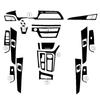 High Quality Brand New Stickers Decals 1 Set Of 3D Carbon Fiber Black Center Console Cover Interior Style Vinyl