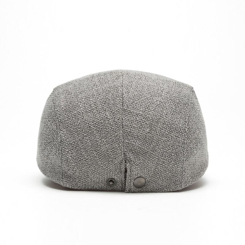 Кепка из хлопка и льна, мужская однотонная кепка-берет, солнцезащитная кепка для улицы, козырек от солнца
