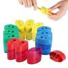 4 Pcs Multi-Color Handheld Sharpener 2-Hole Design Pencil Sharpeners Dual Holes Sharpener  Student