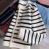 Women Spring Autumn Korean Style Sweaters O-neck Stripe Knitted Fashion Long Sleeve Casual Shirt Tops