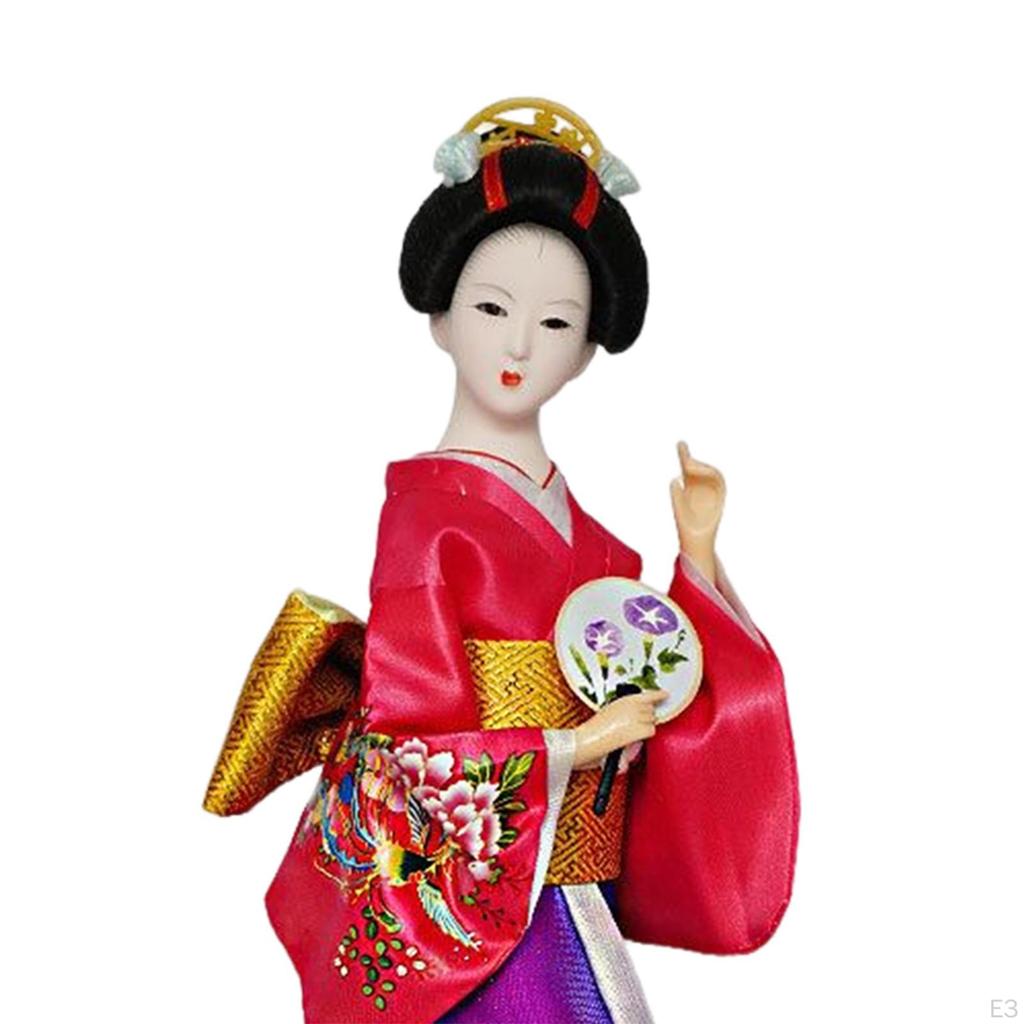 12-дюймовая японская кукла гейши, миниатюрные фигурки, Коллекционная фигурка, скульптура, азиатская смола