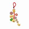 Retro Chinese Phone Chain Cute Fortune God Keyring Hand-woven Plutus Lucky Keychain  Decoration