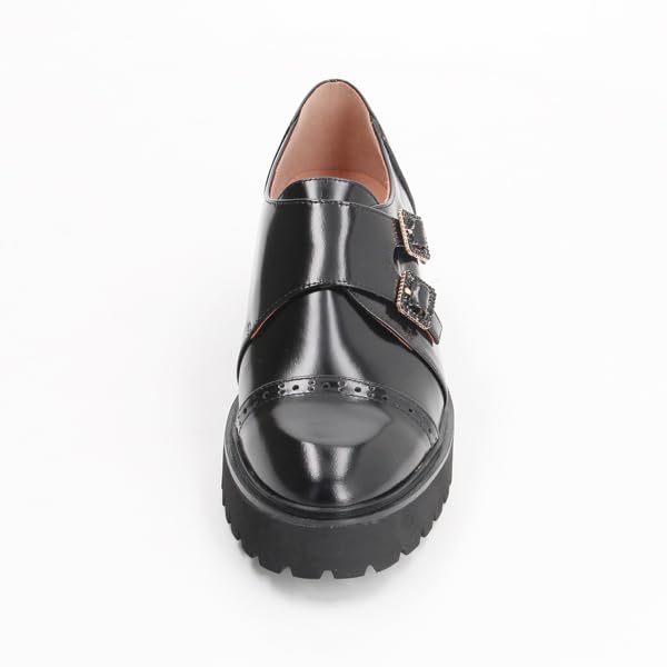 На платформе Monk Strap Shoes B Glass cm E [Lanvin Blue] женские 24.0